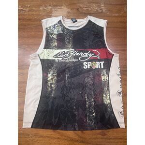 Vintage Ed Hardy by Christian Audigier Sport Sleeveless Graphic Top